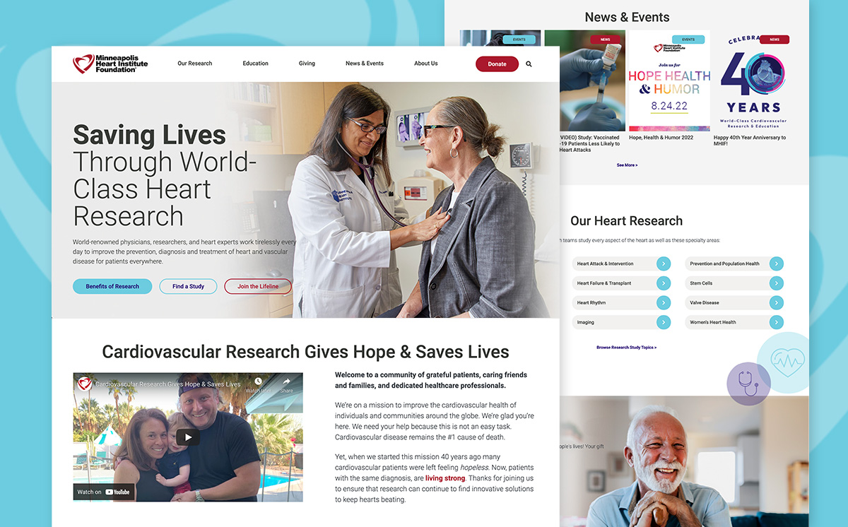 MHIF website design